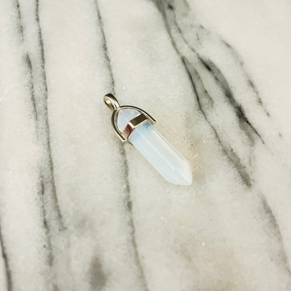 Moonstone Crystal Pendant Natural Healing Stone Witchy Boho Whimsigoth‎